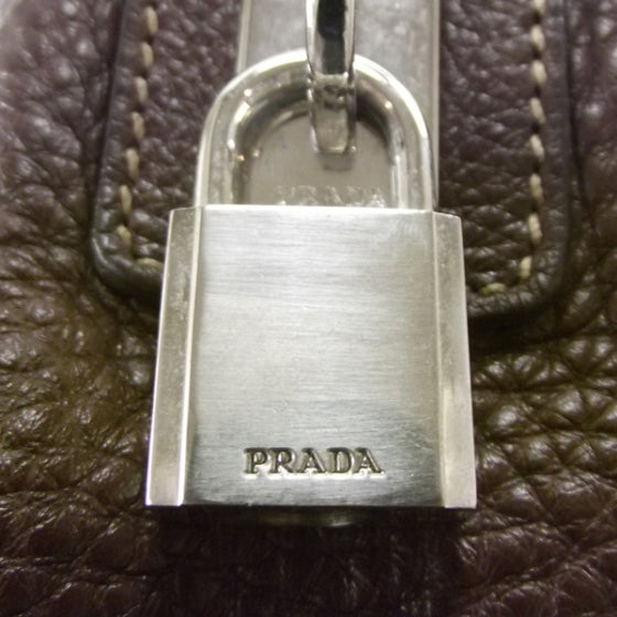 Prada Nappa Logo Bowler Bauletto 12 of 12