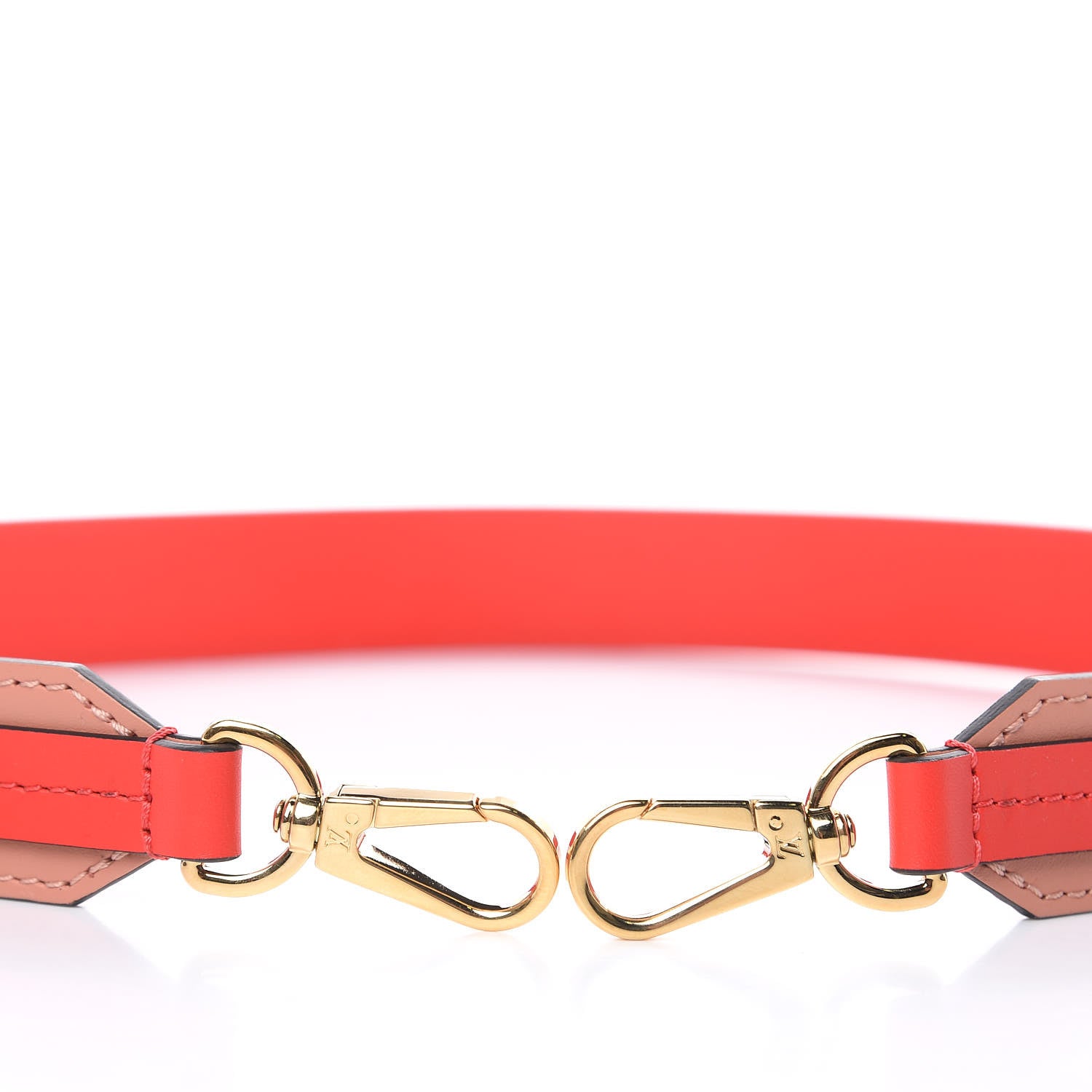 Louis Vuitton Calfskin Tuileries Besace Shoulder Strap Peach Rouge 3 of 4