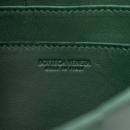 Bottega Veneta Lambskin Maxi Intrecciato Small Cassette Crossbody Bag Raintree 6 of 10