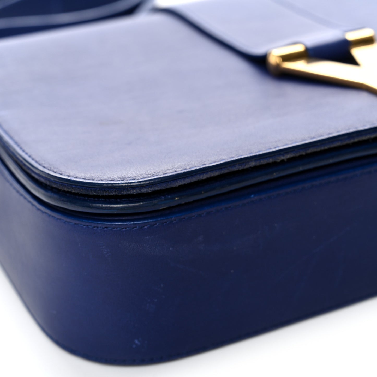 Calfskin Classic Y Satchel Royal Blue