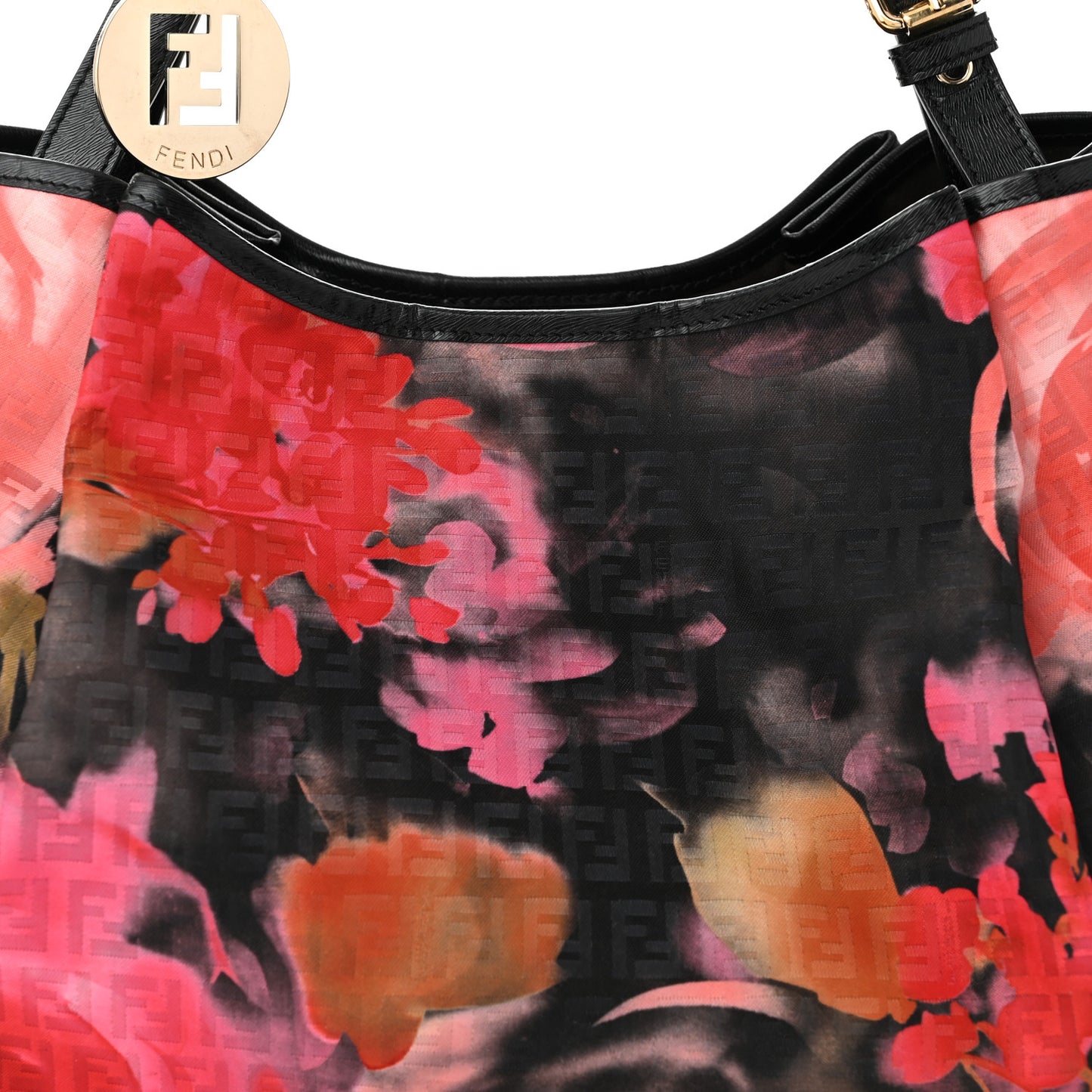 Zucchino Vitello Floral Forever Shoulder Bag Black Multicolor