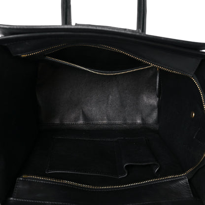 Celine Pony Hair Mini Tri-Color Luggage Ivory Black Brown 5 of 17
