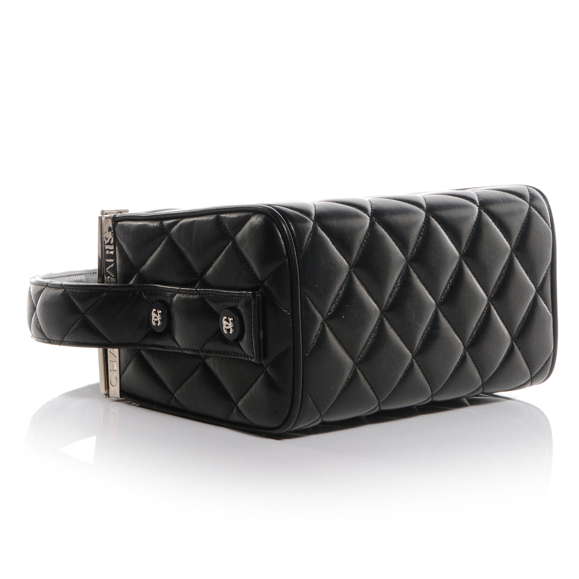 Chanel Lambskin Quilted Box Bag Black 4 of 9