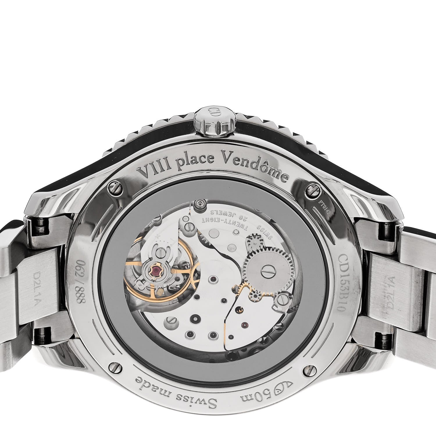 Christian Dior Stainless Steel Diamond Bezel Mother of Pearl 36mm Dior VIII Grand Bal Plisse Soleil Automatic Watch 4 of 5