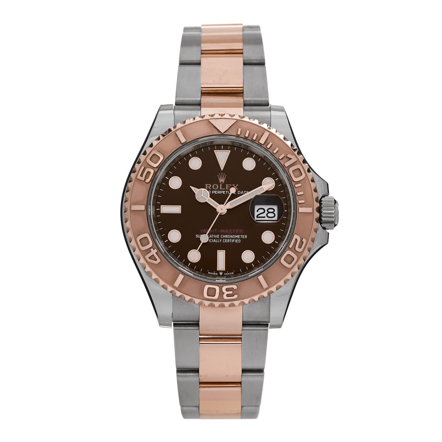 Rolex Stainless Steel 18K Everose Gold 40mm Yacht-Master Watch Chocolate 126621 1 of 5