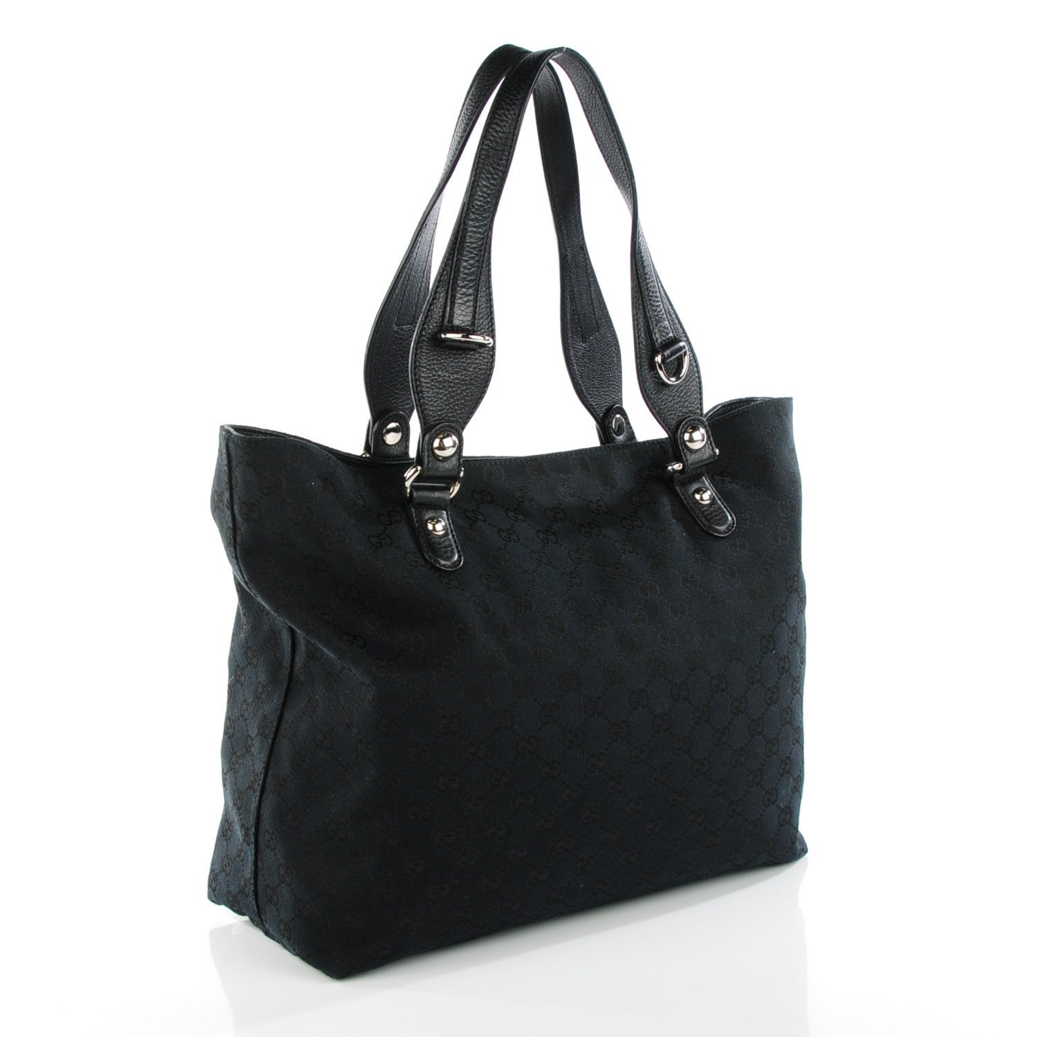 Gucci Monogram Medium Icon Bit Tote Black 3 of 7