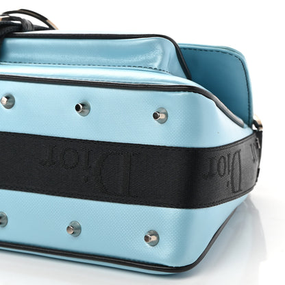 Christian Dior Coated Canvas Crystal Hardcore Bag Light Blue 10 of 10