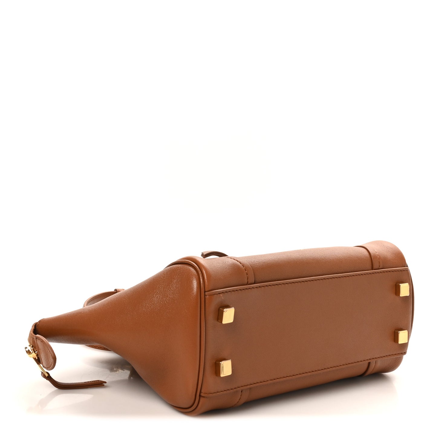 Supple Shiny Lambskin Small New Luggage Soft Tan
