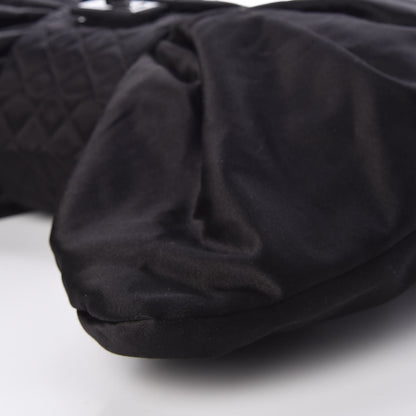Chanel Satin Large Bow Bag Black 6 of 9