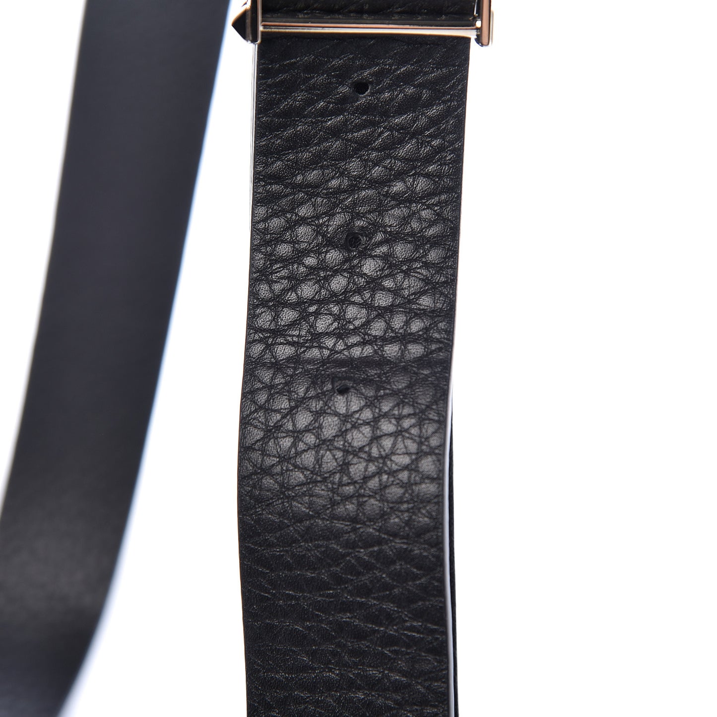 Pebbled Calfskin Mini Rockstud Flip-Lock Messenger Bag Black