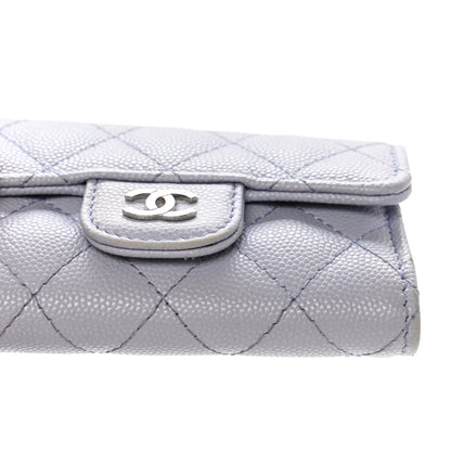 Chanel Caviar Quilted Classic 4 Key Holder Wallet Light Purple 10 of 12
