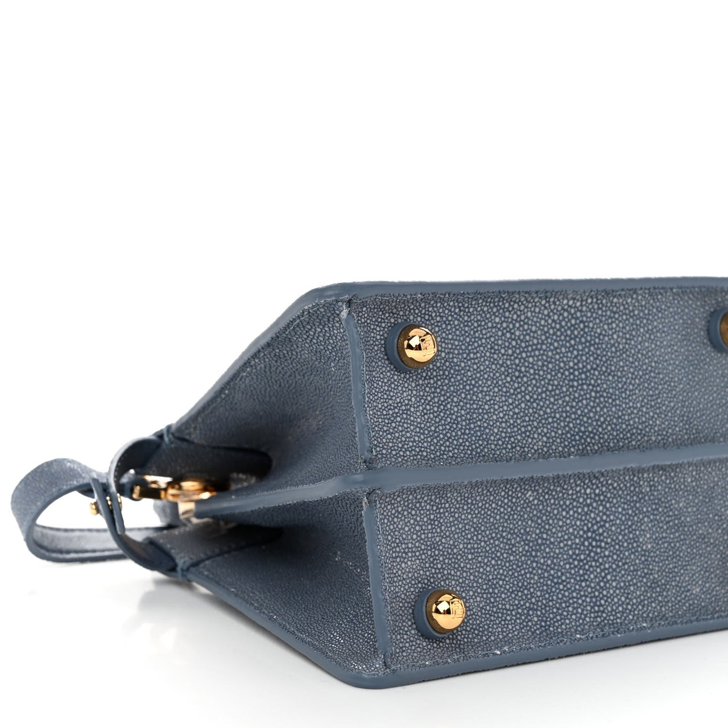 Stingray Shiny Nappa Petite Peekaboo I SEE U Satchel Mirto