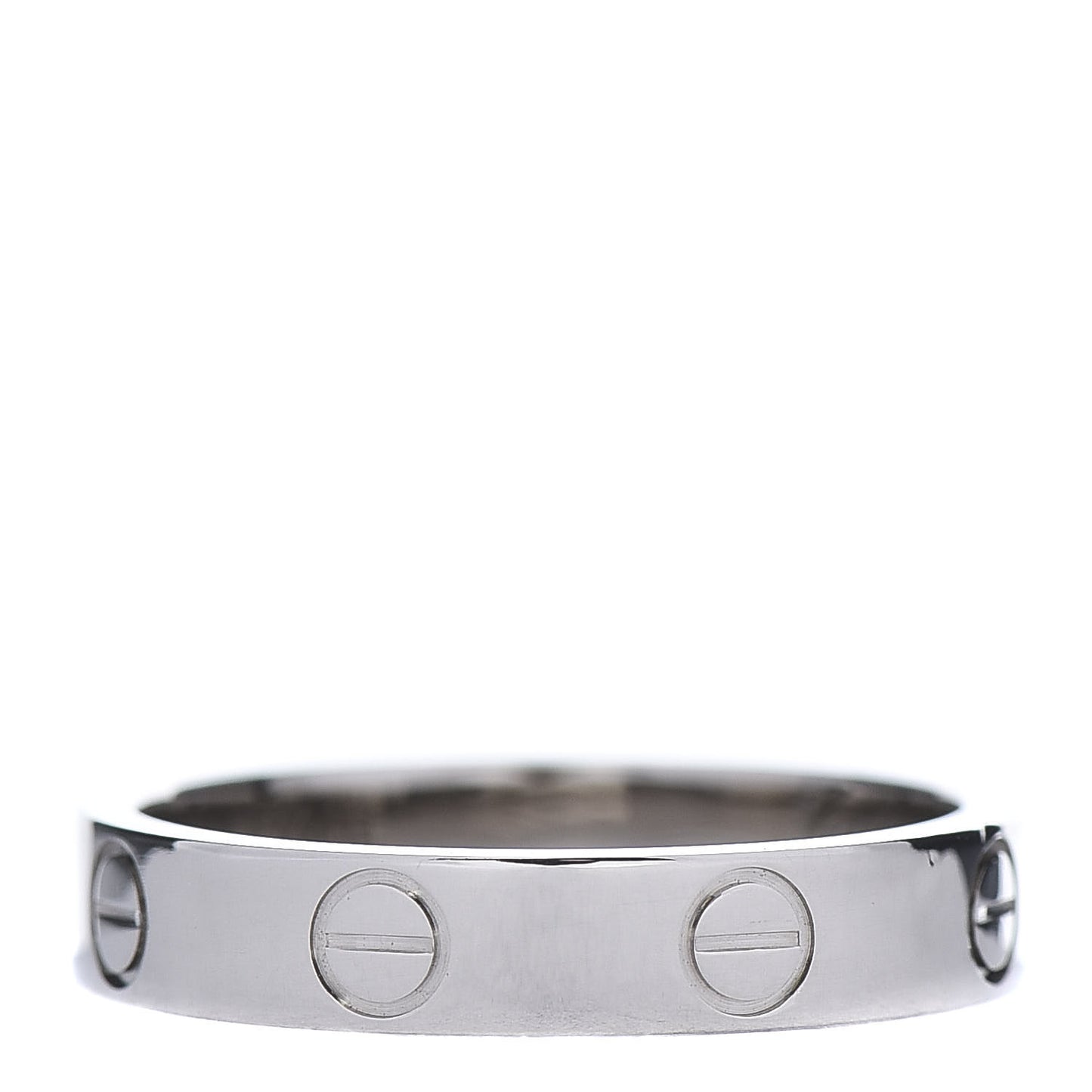 18K White Gold 3.5mm LOVE Wedding Band Ring 51 5.75