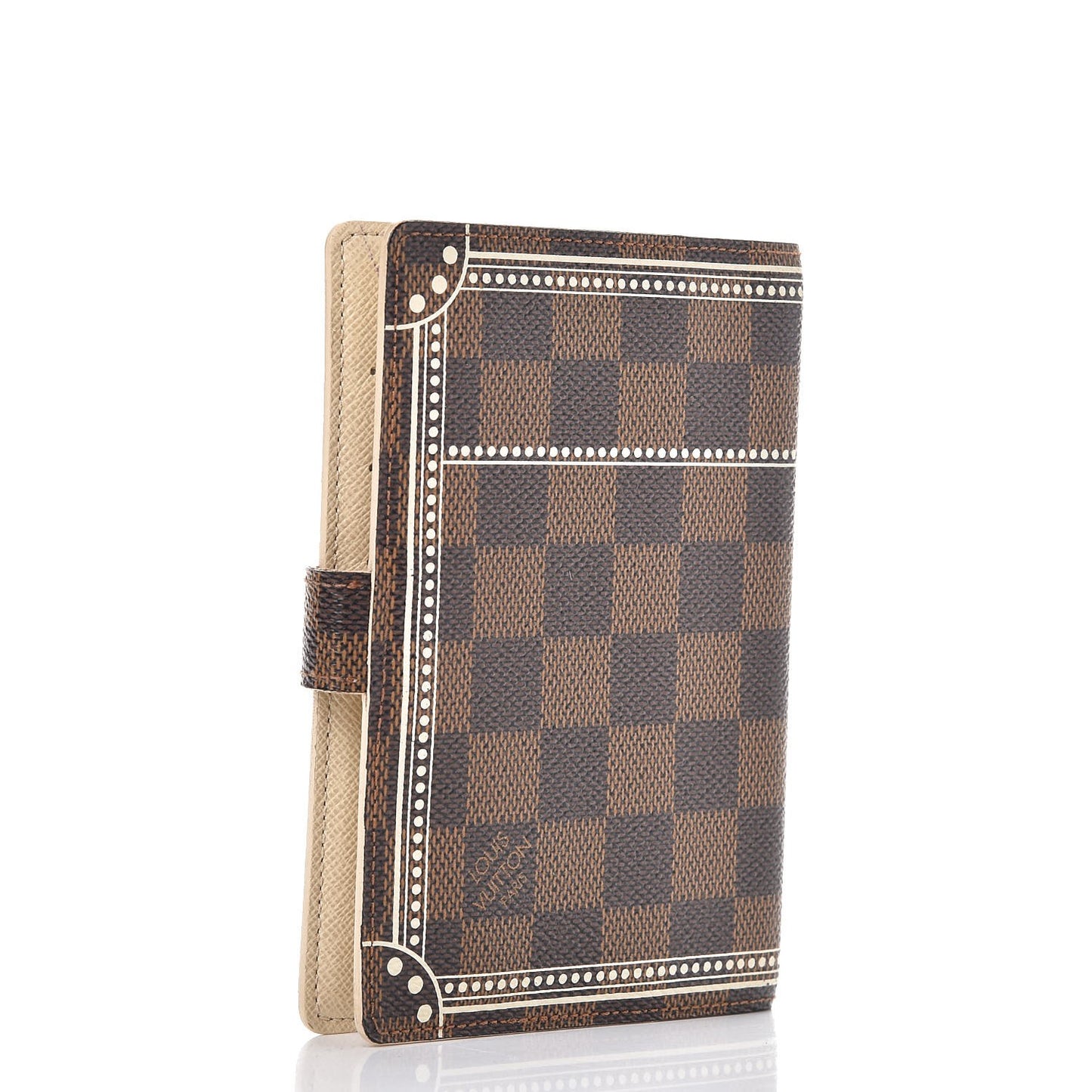 Damier Ebene Trunk Small Ring Agenda Cover White