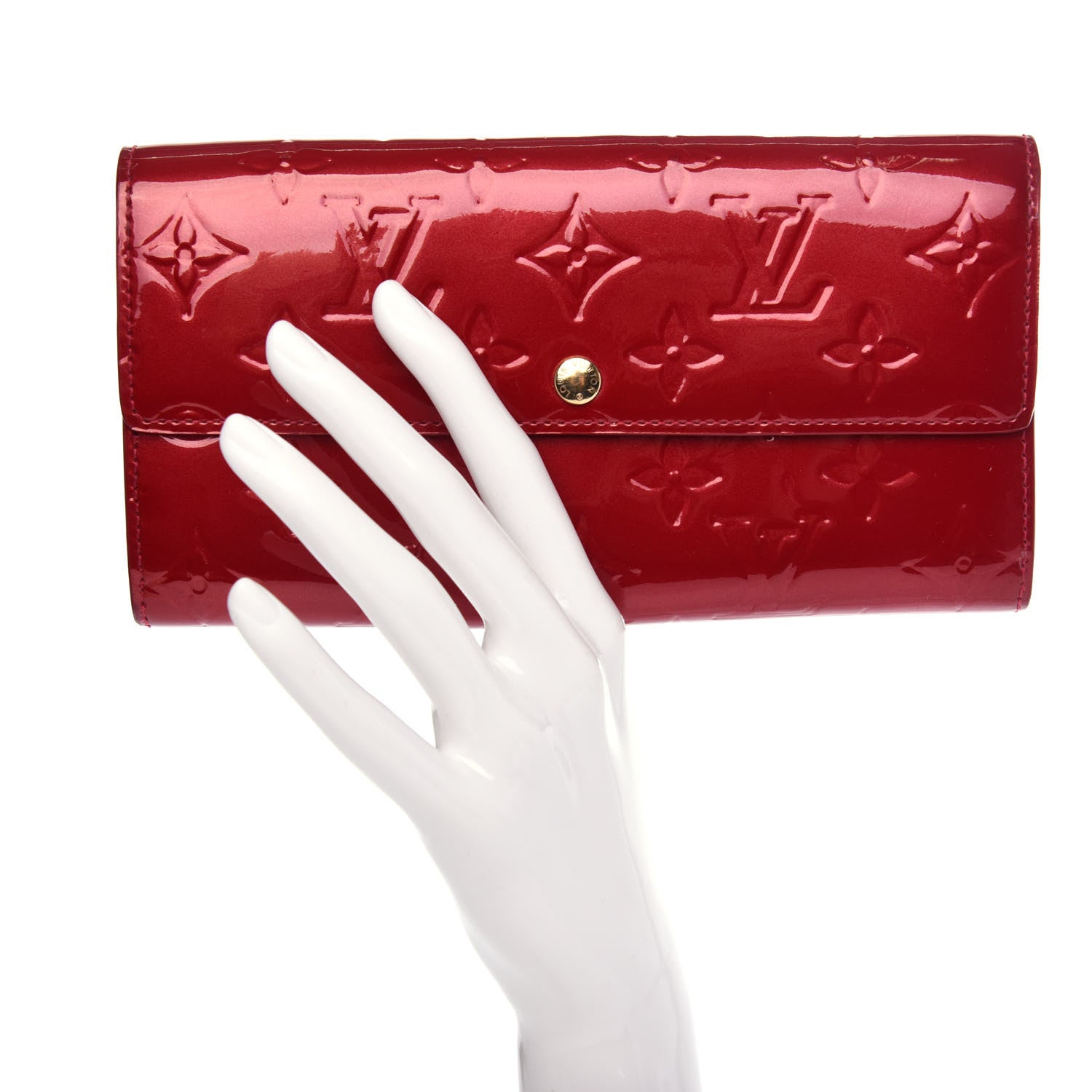 Louis Vuitton Vernis Sarah Wallet Pomme D'Amour 2 of 7