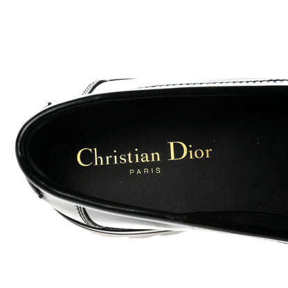 Christian Dior Brushed Calfskin Dior Code Lug Sole 15mm Loafers 37 Black 8 of 12