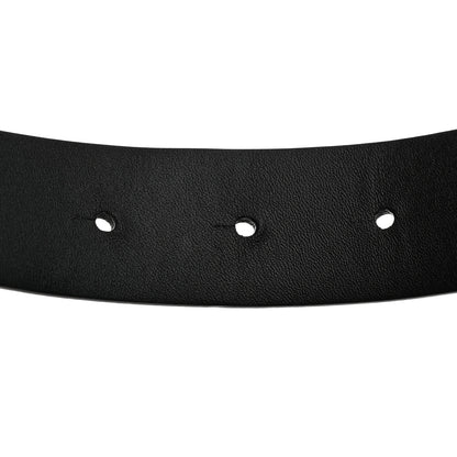 Chanel Calfskin Pearl Crystal CC Belt 95 38 Black 5 of 7