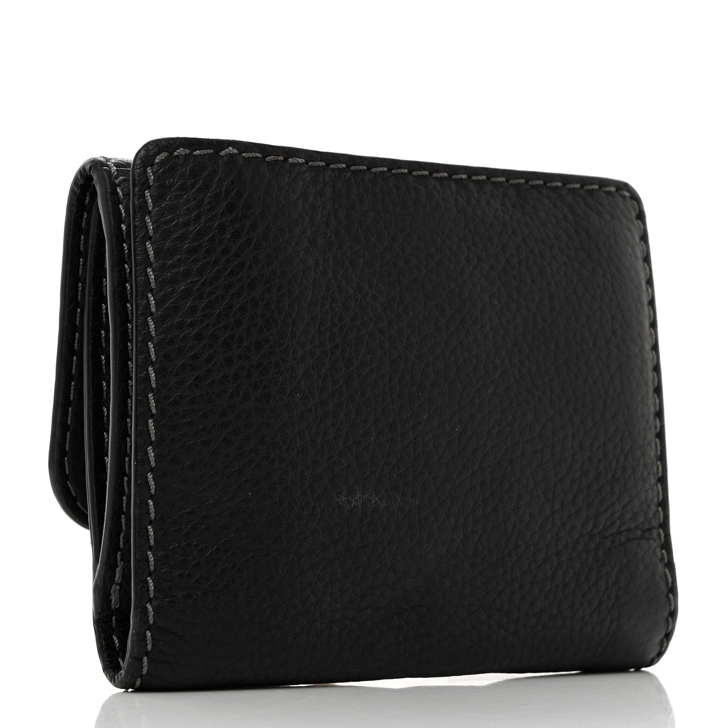 Chloe Grained Calfskin Marcie Square Wallet Black 3 of 12