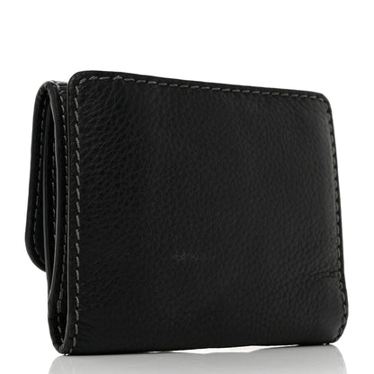Chloe Grained Calfskin Marcie Square Wallet Black 3 of 12