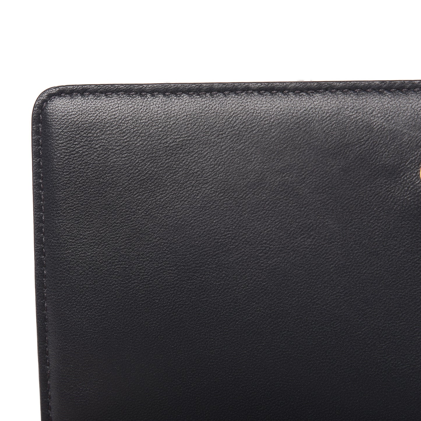 Lambskin Diamond Quilted Monogram Angie Chain Bag Dark Smog