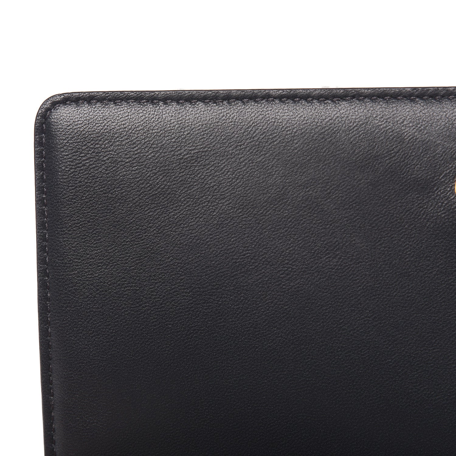 Saint Laurent Lambskin Diamond Quilted Monogram Angie Chain Bag Dark Smog 10 of 11