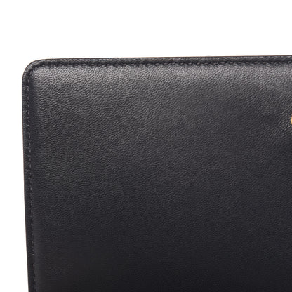 Saint Laurent Lambskin Diamond Quilted Monogram Angie Chain Bag Dark Smog 10 of 11