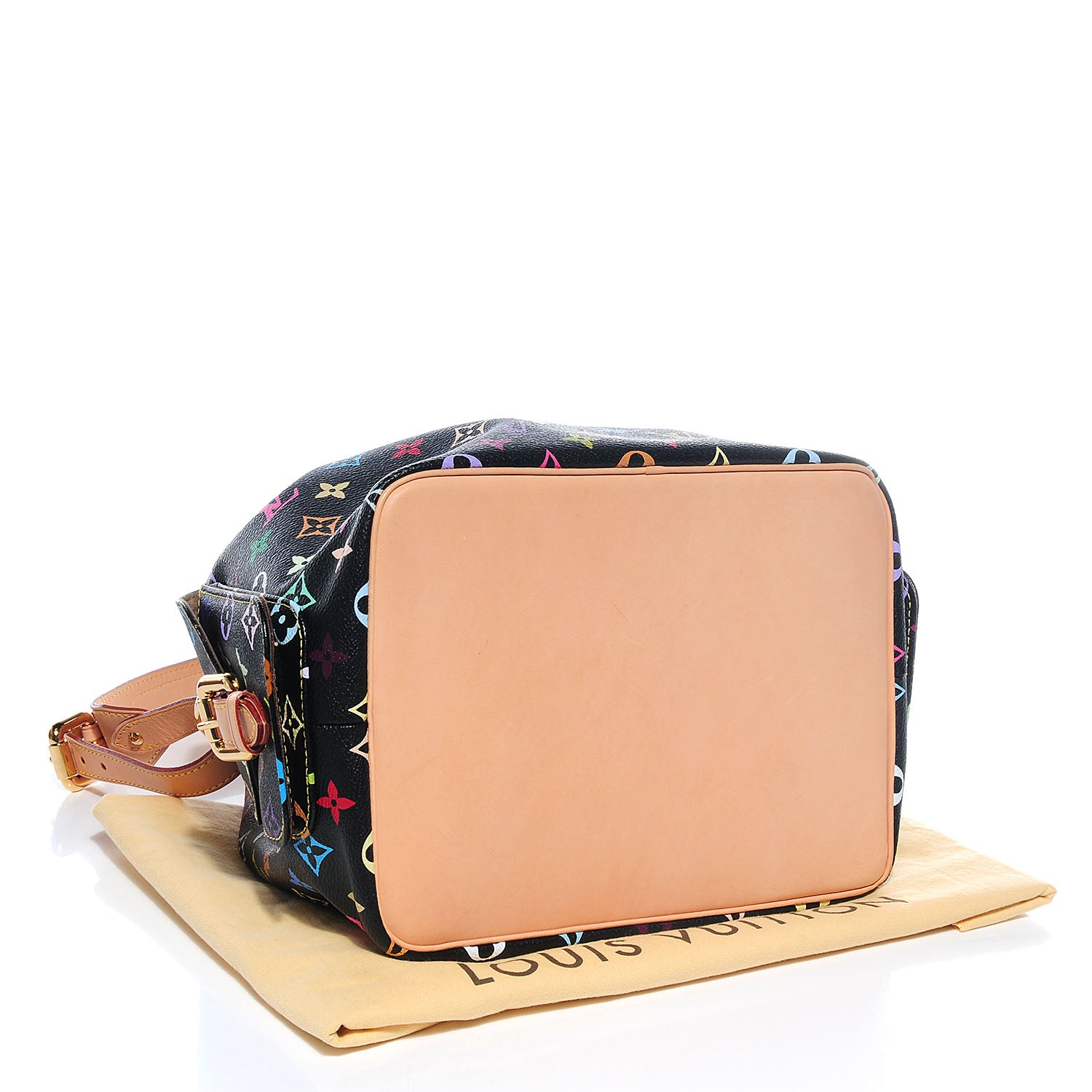 Louis Vuitton Monogram Multicolor Petit Noe Black 4 of 7