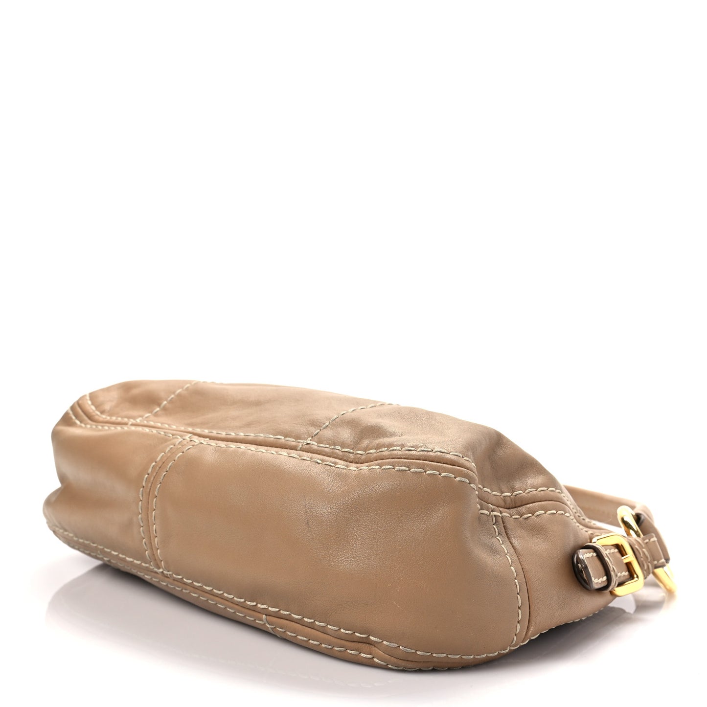 City Calf Hand Stitched Bag Caramel
