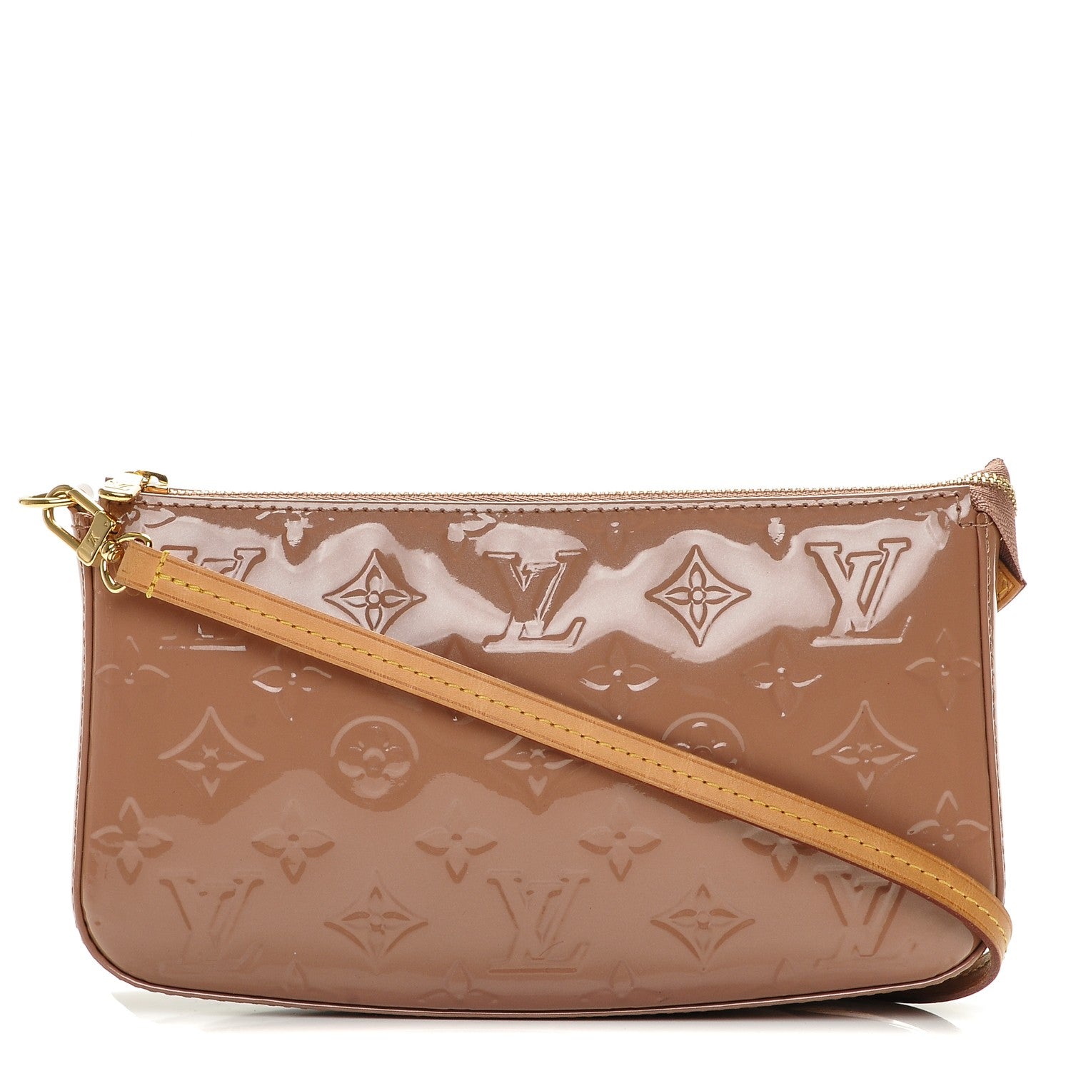 Louis Vuitton Vernis Pochette Accessories NM Rose Velours 1 of 7