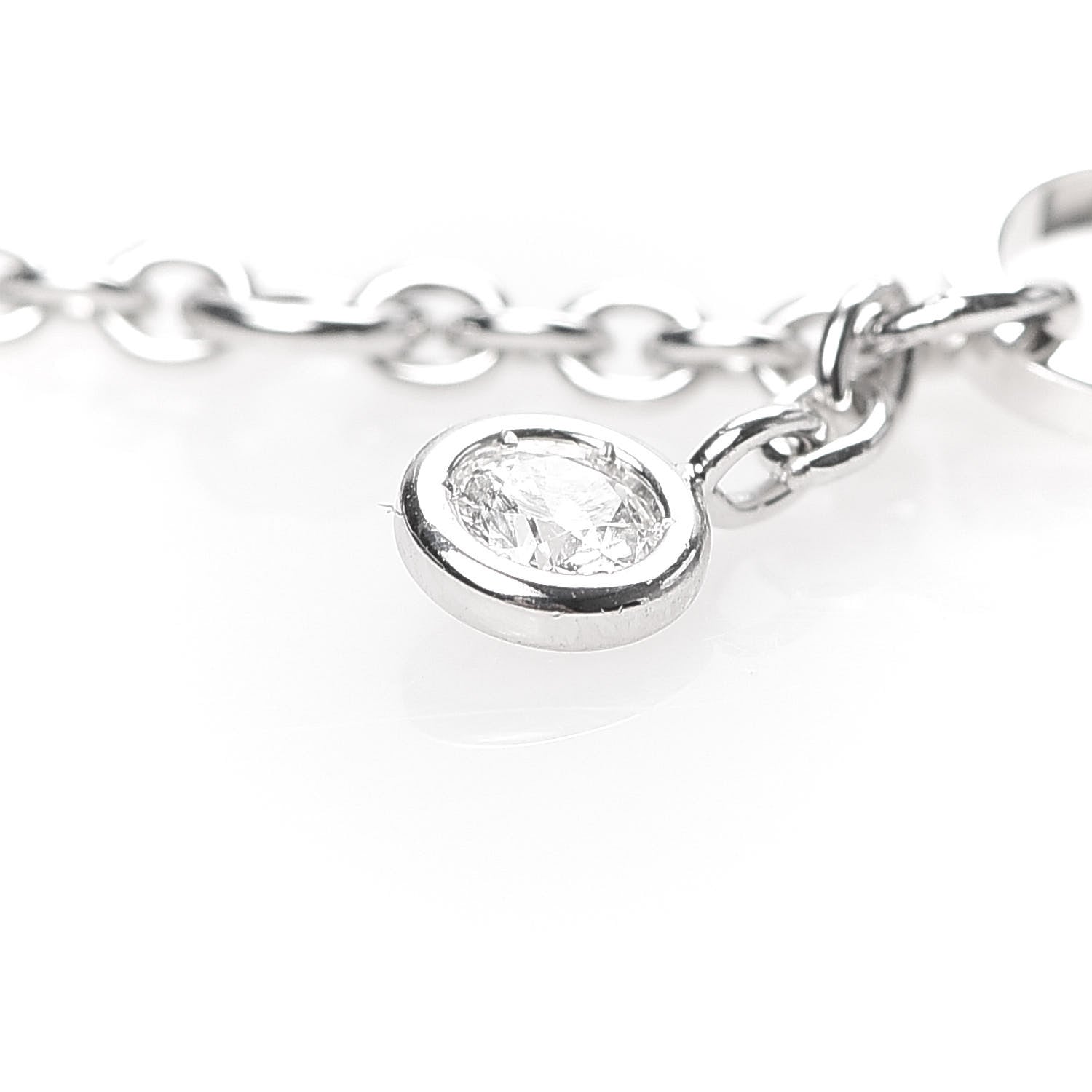 Hermes 18K White Gold Diamond Finesse Bracelet SH 5 of 8