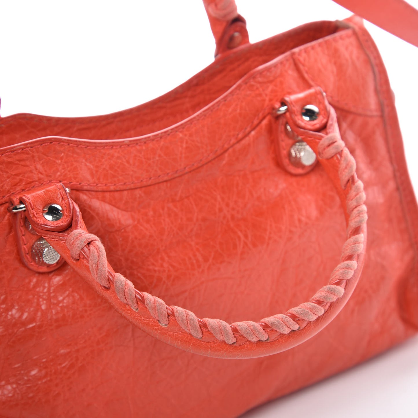 Agneau Giant 12 Silver Hardware Mini City Rose Corail