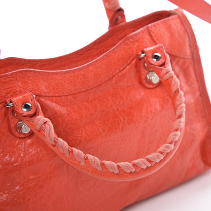 Balenciaga Agneau Giant 12 Silver Hardware Mini City Rose Corail 8 of 17