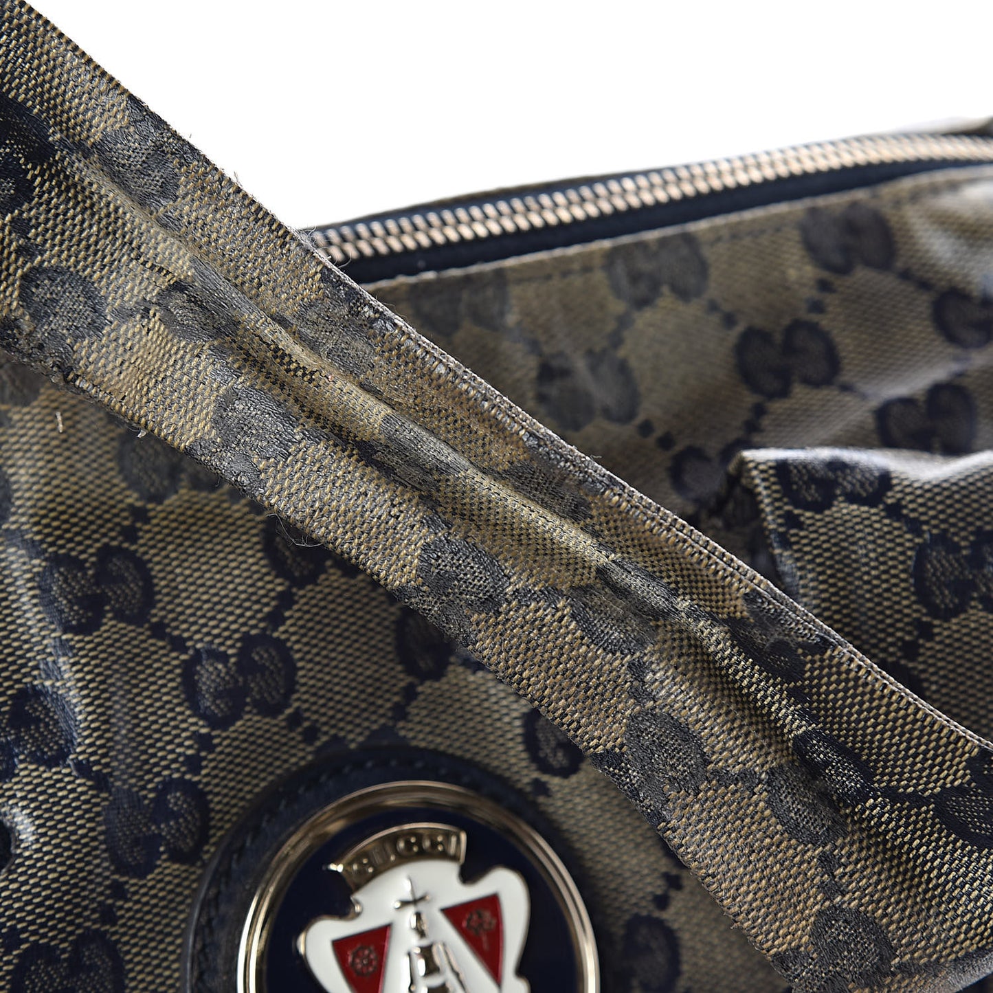 Crystal Monogram Hysteria Tote Navy Blue