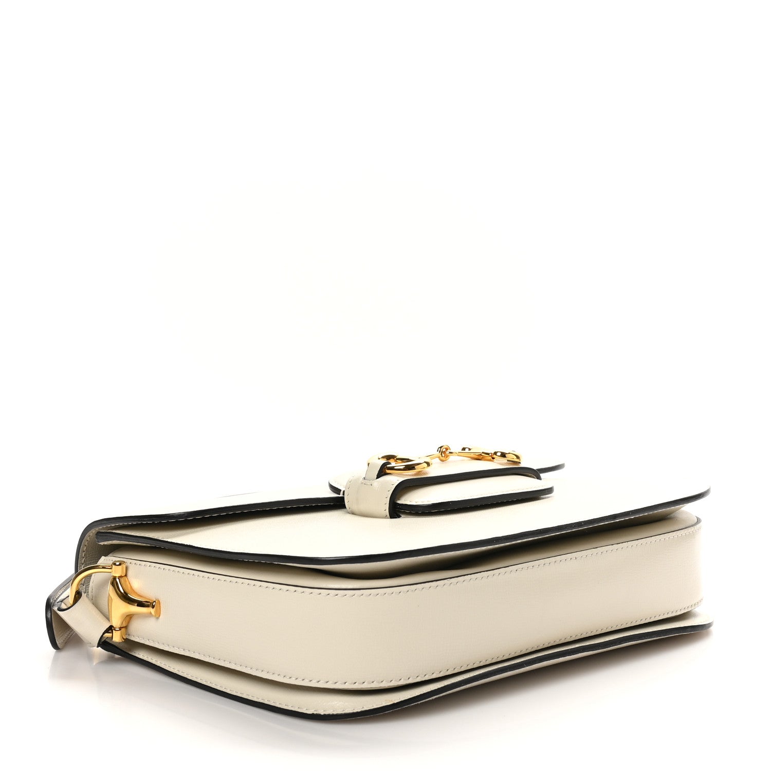 Gucci Azalea Calfskin Horsebit 1955 Shoulder Bag Mystic White 4 of 10