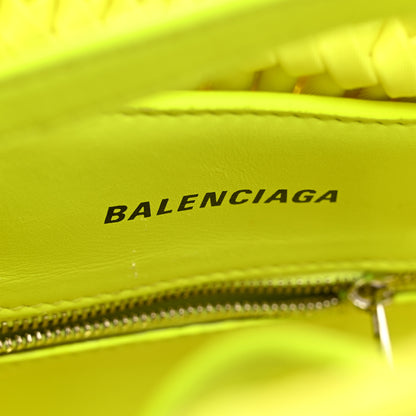 Balenciaga Faux Calfskin XXS Bistro Basket Fluo Yellow 6 of 10