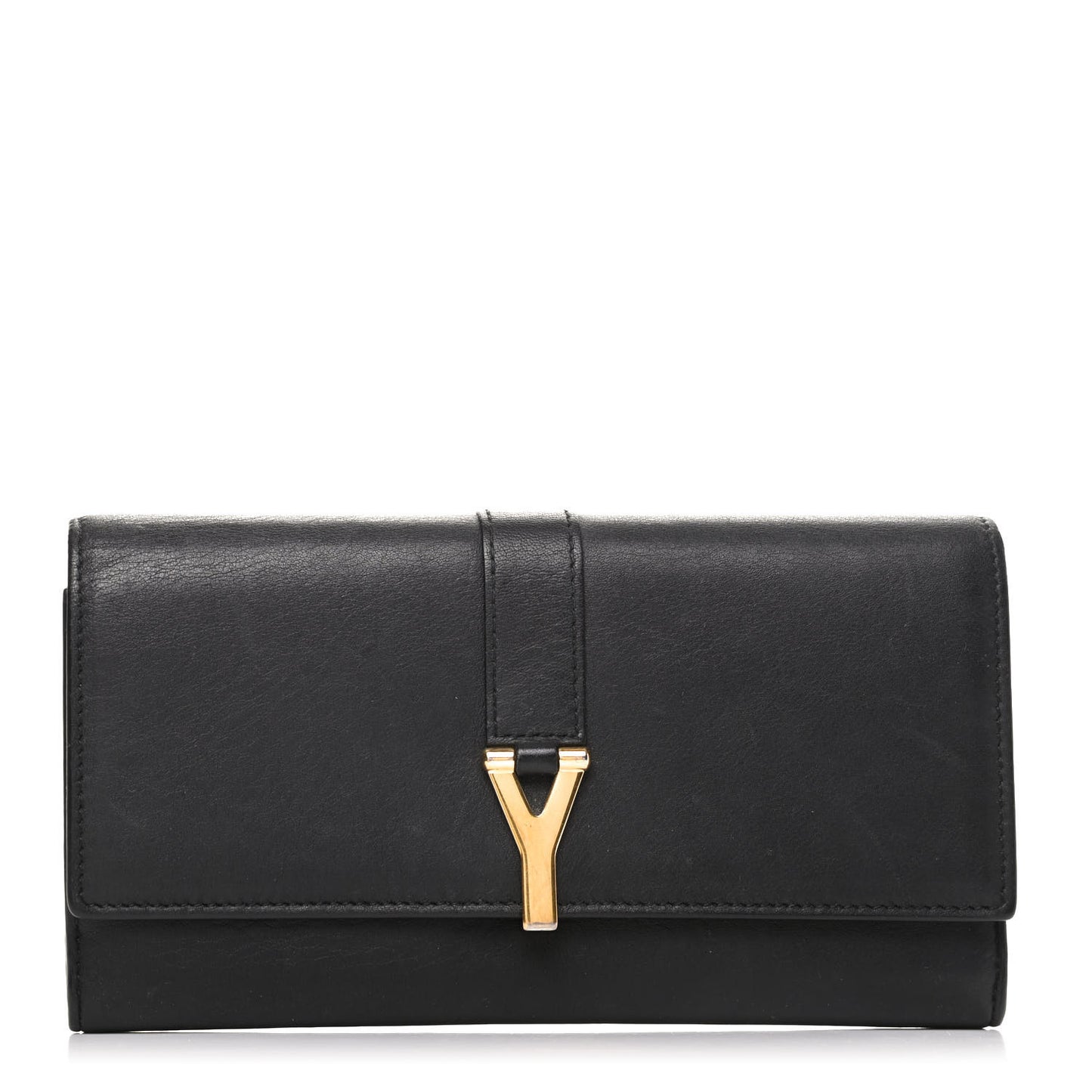 Calfskin Classic Y Ligne Wallet Black