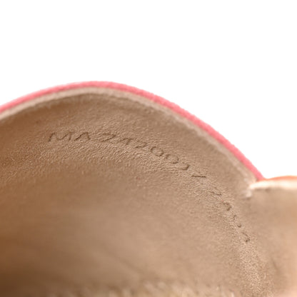 Hermes Suede Goatskin Womens Joven Espadrilles 37 Rose De Venise Gold 8 of 9