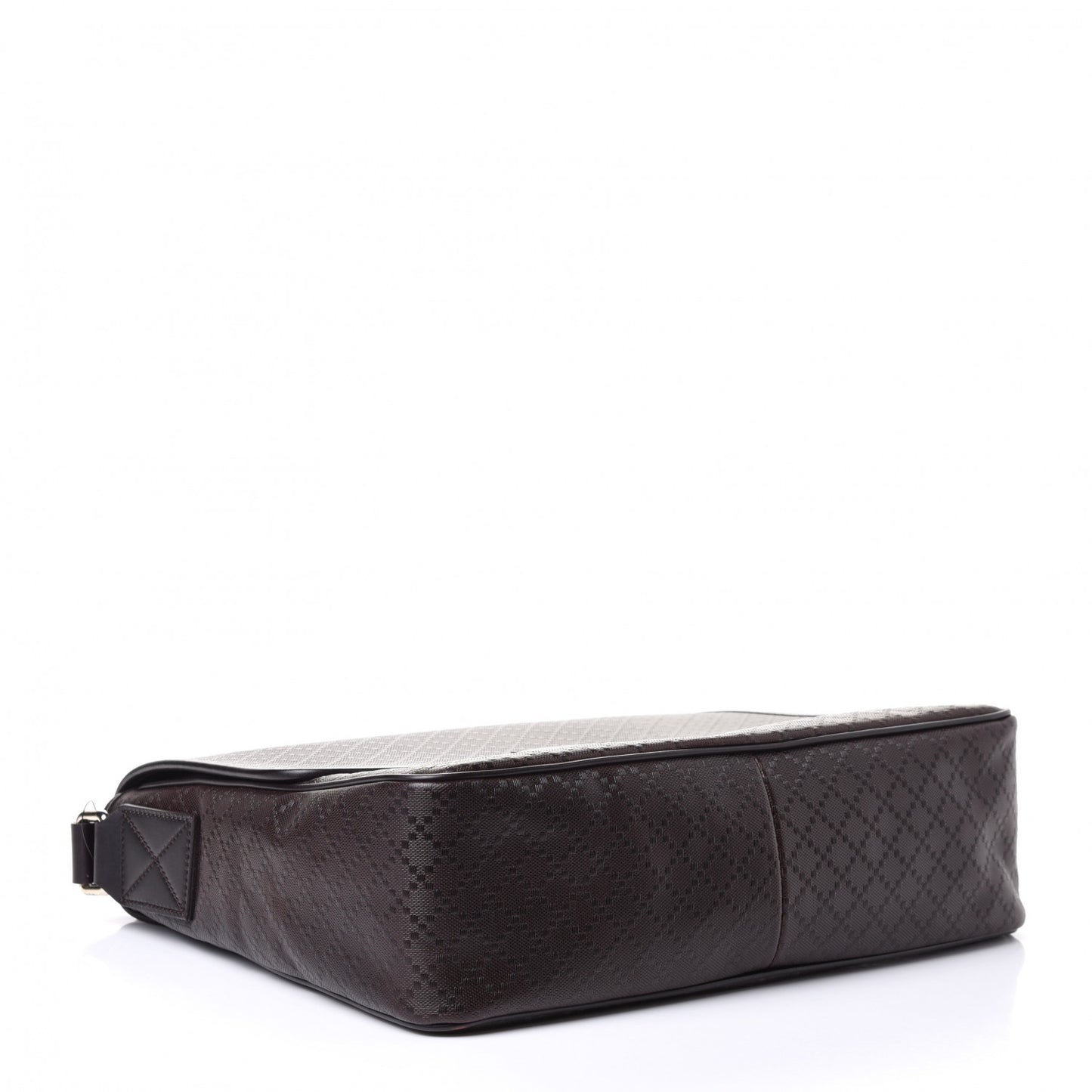 Bright Diamante Medium Flap Messenger Bag Testa di Moro