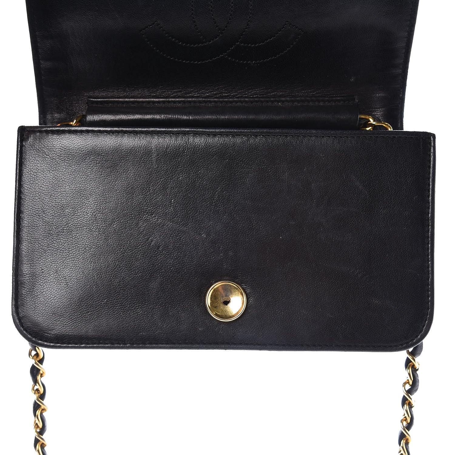 Chanel Lambskin Quilted Mini Flap Black 11 of 15