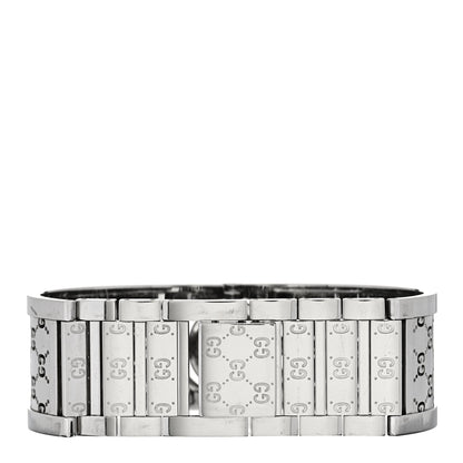 Gucci Stainless Steel Diamond Pave Bezel Mother of Pearl 23mm Twirl Quartz Watch 3 of 4
