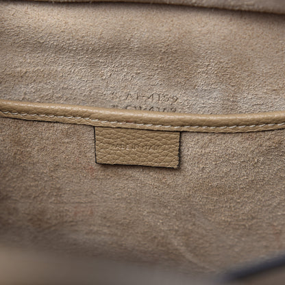 Celine Drummed Calfskin Nano Luggage Dune 9 of 10