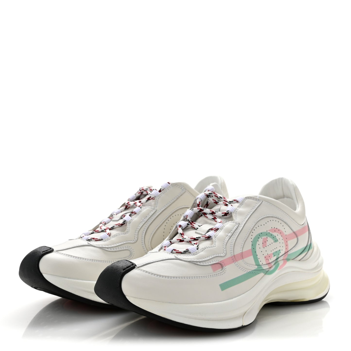 Ultralight Plutone Calfskin Womens Gucci Run Sneakers 40.5 Great White
