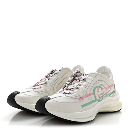 Gucci Ultralight Plutone Calfskin Womens Gucci Run Sneakers 40.5 Great White 4 of 10