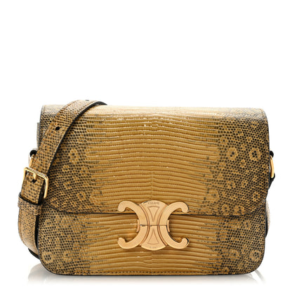 Celine Lizard Teen Triomphe Ochre 1 of 13