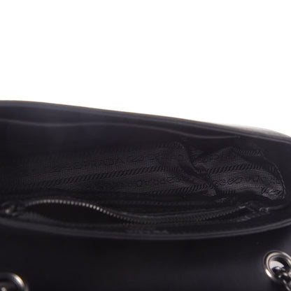 Prada Vitello Studded Crossbody White Black 5 of 10