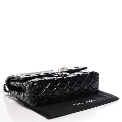 Chanel Patent Quilted Medium Double Flap Black 4 of 8