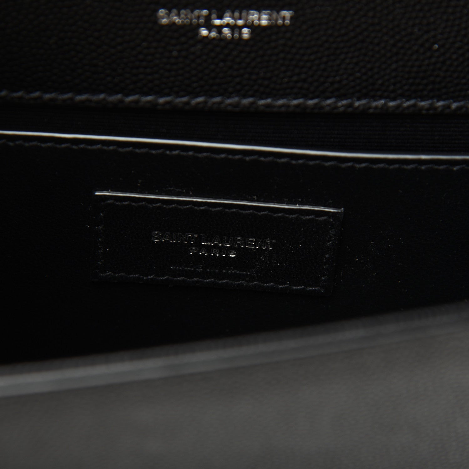 Saint Laurent Grain De Poudre Small Monogram Kate Satchel Black 9 of 12