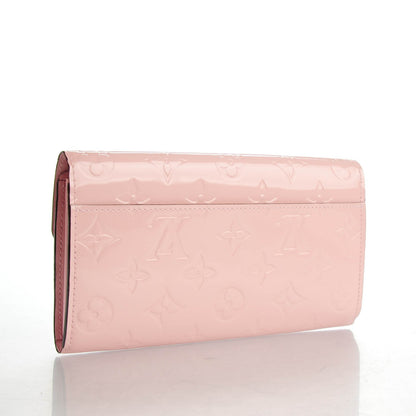Louis Vuitton Vernis Sarah Wallet NM Rose Ballerine 3 of 7