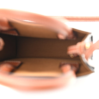 Celine Triomphe Canvas Calfskin Mini Vertical Cabas Tan 5 of 9