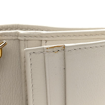 Gucci Calfskin Web Rajah Chain Card Case Wallet White 8 of 10